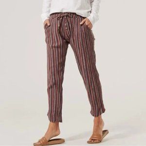 Pact Organic Cotton Striped Lounge Pants Sz Small